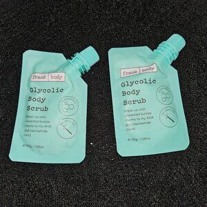 🤩3/$15! NWOT Frank Body Glycolic Body Scrub - Set of 2 (1.06 oz each)